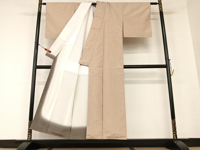平和屋着物●上質な紬 縞 正絹 逸品 AAAV7090zg