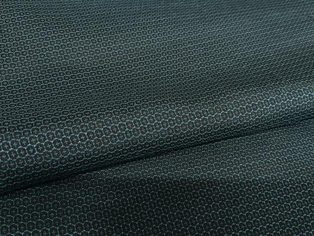 平和屋着物●男性　紬　アンサンブル　亀甲文様　正絹　逸品　未使用　AAAV7127zg