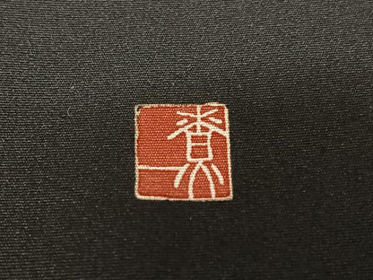 平和屋着物●十日町友禅作家 関口遼一 黒留袖 童子 正絹 逸品 AAAV7130zg