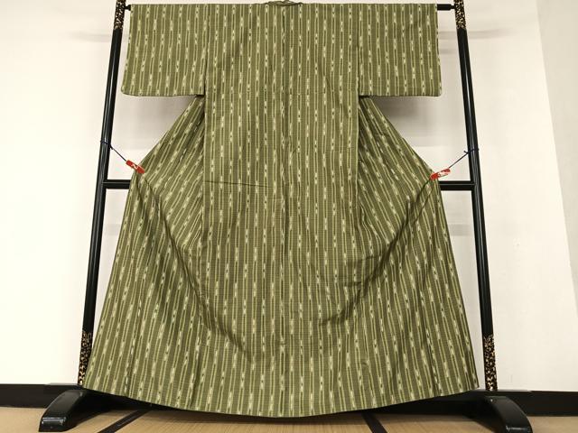 平和屋着物●上質な紬 間道 正絹 逸品 AAAV7137zg