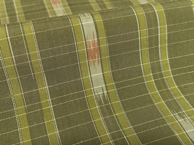平和屋着物●上質な紬 間道 正絹 逸品 AAAV7137zg