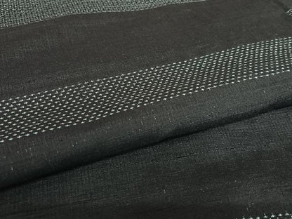 平和屋着物●上質な紬 100亀甲 横段文 正絹 逸品 AAAV7152zg