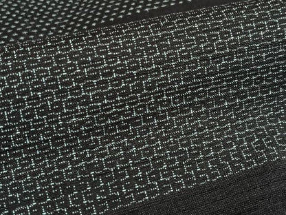 平和屋着物●上質な紬 100亀甲 横段文 正絹 逸品 AAAV7152zg