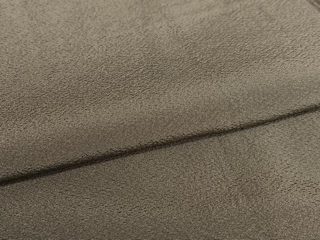 平和屋着物●上質な色無地 生壁色 正絹 逸品 AAAV7170zg