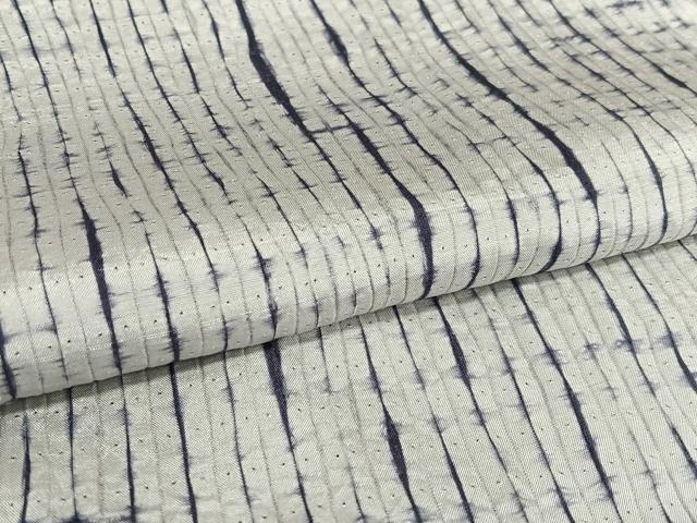 平和屋着物●本場大島紬 大島しぼり 縞 正絹 逸品 AAAV7217zg