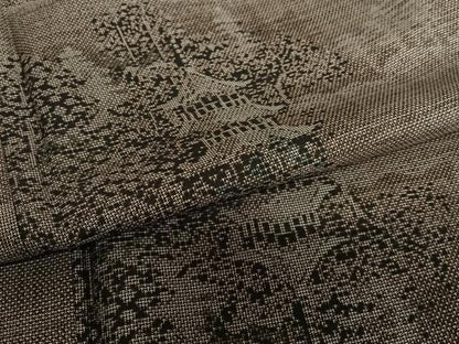 平和屋着物●本場大島紬　泥染め　9マルキ　風景文　正絹　逸品　AAAV7219zg