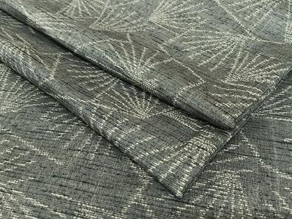 平和屋着物●上質な紬 舞扇文 正絹 逸品 AAAV7231zg