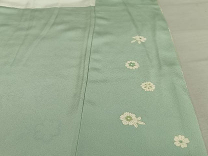 平和屋着物●訪問着 駒刺繍 更紗花文 暈し染め 金彩 正絹 逸品 AAAV7242zg