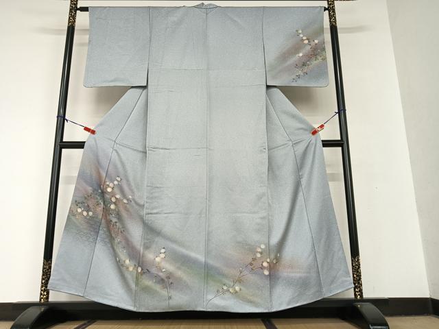 平和屋着物●訪問着 手描き 花籬文 暈し染め 金彩 正絹 逸品 AAAV7256zg
