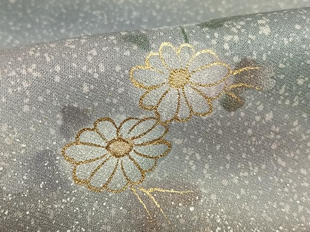 平和屋着物●訪問着 手描き 花籬文 暈し染め 金彩 正絹 逸品 AAAV7256zg