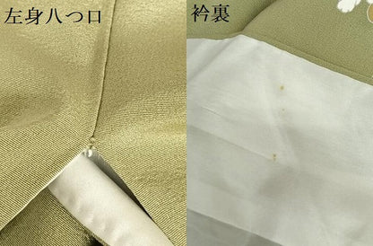 平和屋着物●訪問着 友禅 枝花文 暈し染め ロング丈 正絹 逸品 AAAV7259zg
