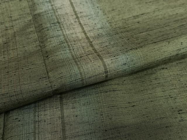 平和屋着物●上質な紬　縞　正絹　逸品　AAAV7260zg