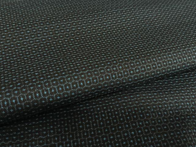 平和屋着物●男性　本場大島紬　アンサンブル　100亀甲　総詰　正絹　逸品　AAAV7297zg