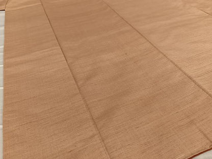 平和屋着物●上質な紬 色無地 遠州茶色 正絹 逸品 未使用 AAAV7339zg
