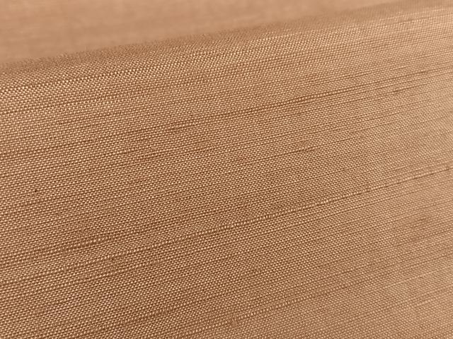 平和屋着物●上質な紬 色無地 遠州茶色 正絹 逸品 未使用 AAAV7339zg