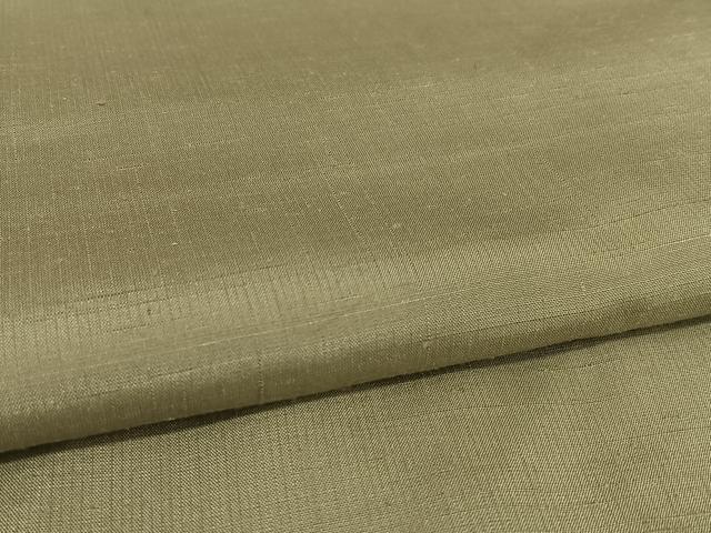 平和屋着物●上質な紬 色無地 灰汁色 正絹 逸品 AAAV7348zg