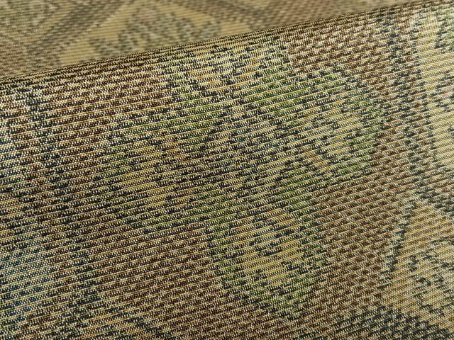 平和屋着物●上質な紬 花亀甲文 正絹 逸品 未使用 AAAV7372zg