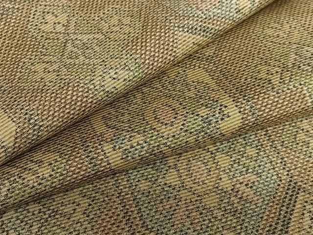 平和屋着物●上質な紬 花亀甲文 正絹 逸品 未使用 AAAV7372zg