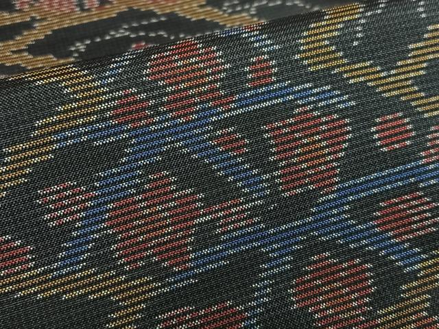 平和屋着物●本場大島紬 笹梅花文 正絹 逸品 AAAV7382zg