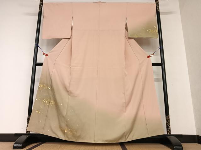 平和屋着物●訪問着 箔散らし 暈し染め 金銀彩 正絹 逸品 AAAV7399zg