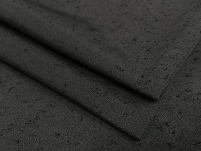平和屋着物●男性 紬 アンサンブル 色無地 黒紅色 正絹 逸品 AAAV7406zg