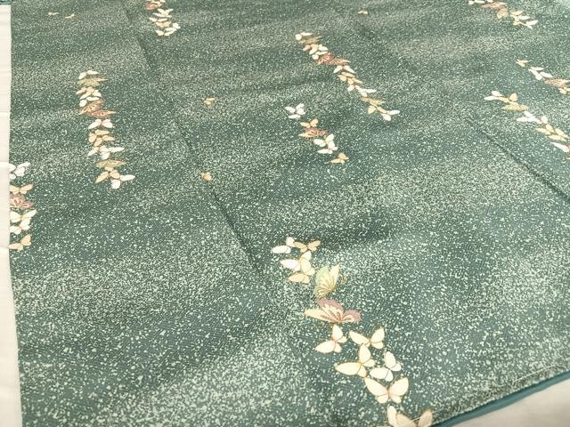 平和屋着物●上質な小紋 舞蝶文 金彩 正絹 逸品 未使用 AAAV7409zg