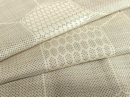 平和屋着物●本場大島紬　白大島　一元絣　亀甲文　正絹　逸品　AAAV7448zg