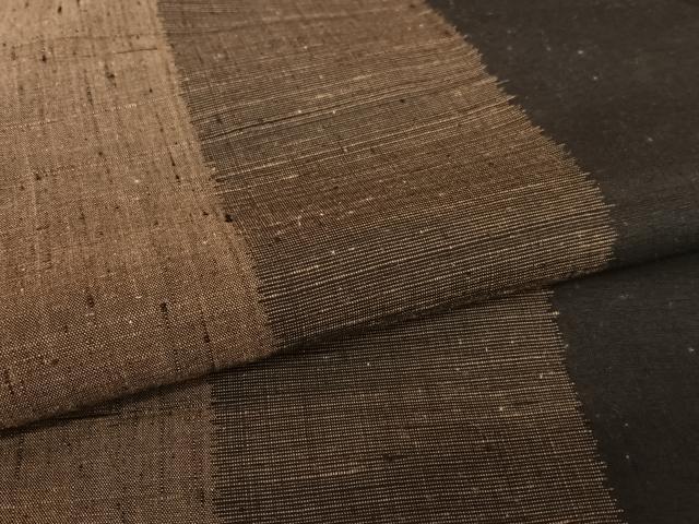 平和屋着物●上質な紬　縞　正絹　逸品　AAAV7472zg