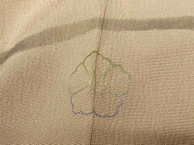 平和屋着物●アンティーク 大正ロマン 訪問着 手描き 刺繍 枝花文 暈し染め 正絹 逸品 AAAV7476zg
