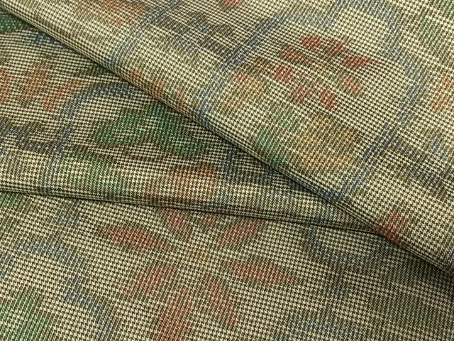 平和屋着物●本場大島紬 一元7マルキ 花松文 正絹 逸品 AAAV7477zg