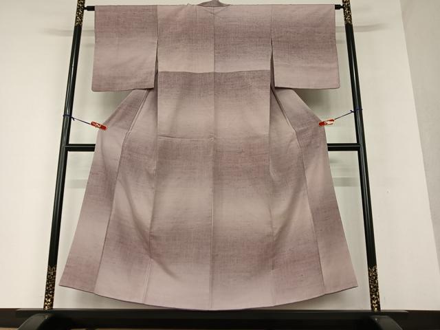 平和屋着物●上質な紬　霞文　正絹　逸品　AAAV7478zg