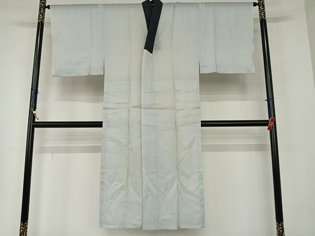 平和屋着物▽男性 結城紬 杢 アンサンブル 長襦袢(単衣)セット 霞文 正絹 逸品 AAAV7481zg
