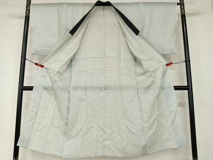 平和屋着物▽男性 結城紬 杢 アンサンブル 長襦袢(単衣)セット 霞文 正絹 逸品 AAAV7481zg