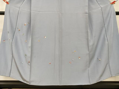 平和屋着物●訪問着 刺繍 色紙文 金銀糸 正絹 逸品 AAAV7487zg