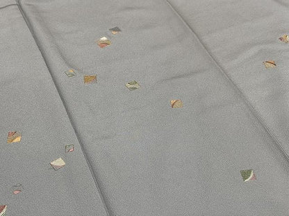平和屋着物●訪問着 刺繍 色紙文 金銀糸 正絹 逸品 AAAV7487zg