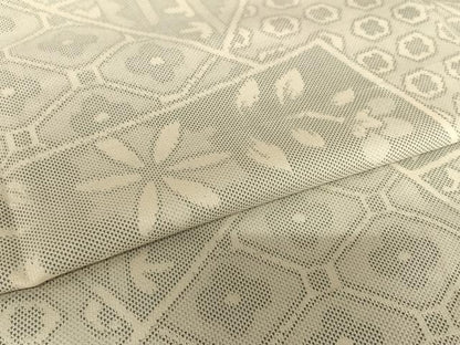 平和屋着物●上質な紬 切嵌花文 正絹 逸品 AAAV7488zg