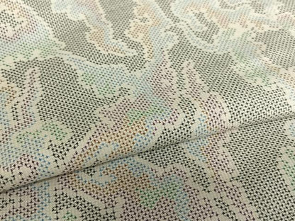 平和屋着物●本場大島紬 白大島 一元絣 霞文 正絹 逸品 AAAV7496zg