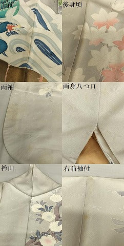 平和屋着物●豪華振袖 友禅 泰常好み 風景花鳥文 暈し染め 金彩 正絹 逸品 AAAV7499zg