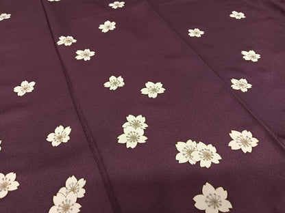 平和屋着物●二代目清次郎 手描き 訪問着 舞桜 金彩 正絹 逸品 AAAV7510zg