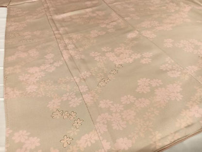 平和屋着物●上質な小紋 手描き 舞花文 正絹 逸品 AAAV7513zg