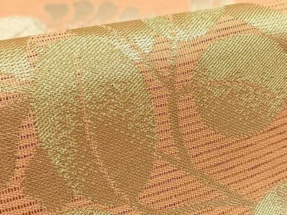 平和屋着物＊夏物　六通柄袋帯　萩文　金銀糸　正絹　逸品　AAAV7670jh