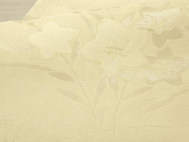 平和屋着物＊夏物　六通柄袋帯　草花文　銀糸　正絹　逸品　AAAV7779pf