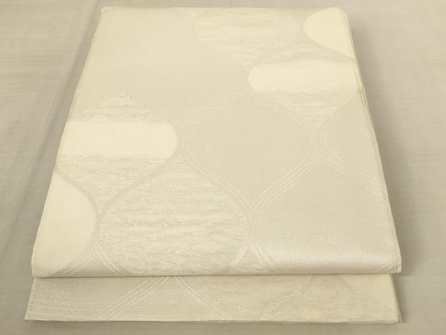 平和屋着物＊夏物　全通柄　京本袋帯　立涌文　銀糸　正絹　逸品　AAAV7794pf