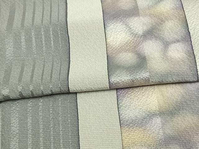 平和屋着物▽上質な小紋　単衣　間道　丹後ちりめん　反端付き　ロング丈　正絹　逸品　AAAV8323fy