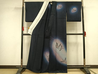 平和屋着物▽訪問着 単衣 飛鳥文 暈し染め 正絹 逸品 AAAV8324fy