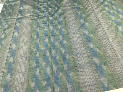平和屋着物▽上質な紬 単衣 間道 正絹 逸品 AAAV8329fy
