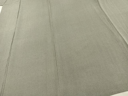 平和屋着物▽小紋師　宍戸陵　江戸小紋　単衣　万筋　黒×白　正絹　逸品　AAAV8336fy