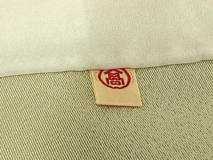 平和屋着物▽訪問着 単衣 駒刺繍 花唐草文 金彩 高島屋扱い 正絹 逸品 AAAV8347fy