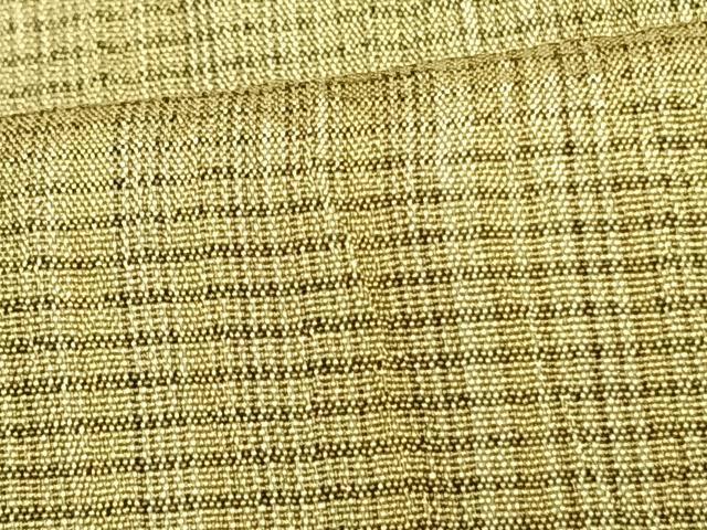 平和屋着物▽お召 単衣 縞 正絹 逸品 AAAV8348fy