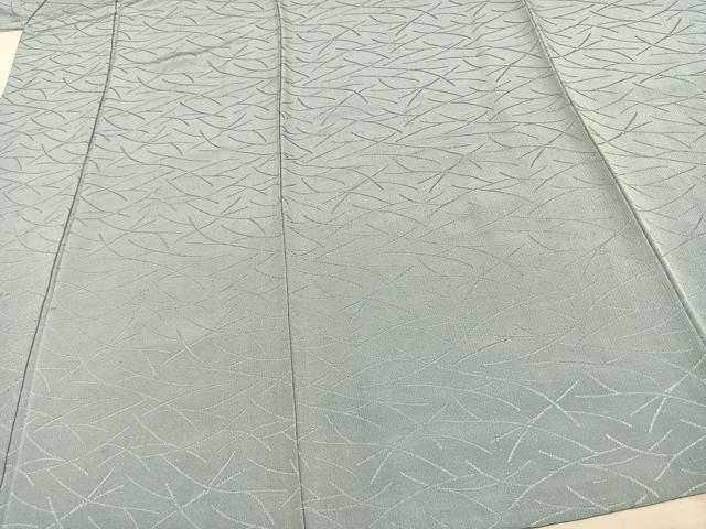 平和屋着物▽上質な色無地 単衣 芝地紋 秘色色 正絹 逸品 未使用 AAAV8350fy